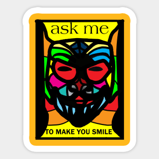 make smile Sticker